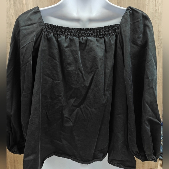 ELIZABETH AND JAMES | Puff Sleeve Off the Shoulder Top Size XL - Picture 6 of 7